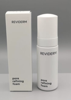 Reviderm Pore refining foam 50ml Ніжна очищуюча пінка для нормальної та жирної шкіри з ефектом біоміметичного м'якого пілінгу