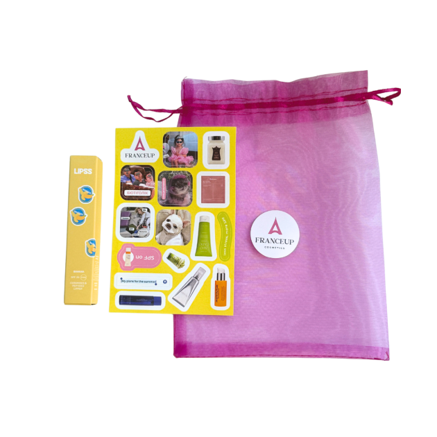France Up Gift Set Подарунковий набір стікери + Lipss Banana