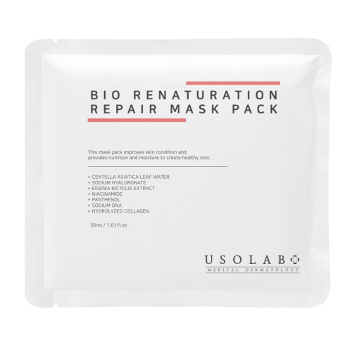 Usolab Bio Renaturation Repair Mask 1 шт. Відновлююча, заспокійлива та омолоджуюча маска