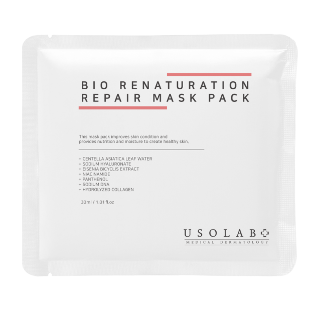 Usolab Bio Renaturation Repair Mask 1 шт. Відновлююча, заспокійлива та омолоджуюча маска