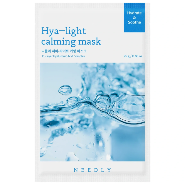 Needly Hya-light Calming Mask 1 шт * 25 г Зволожувальна маска з гіалуроновою кислотою