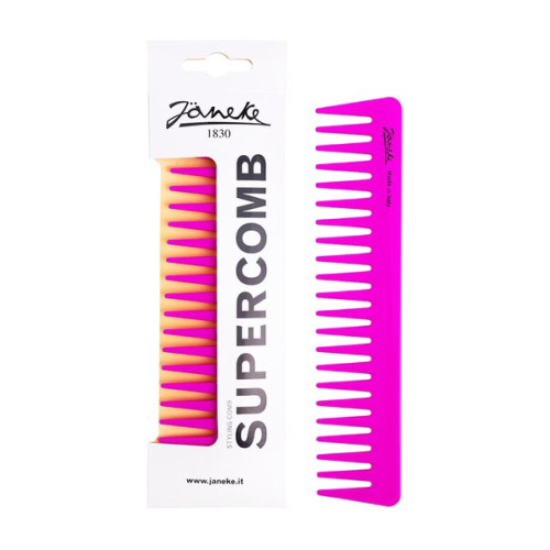 Janeke Гребень широкий 82871FF2 Неоново-розовый
