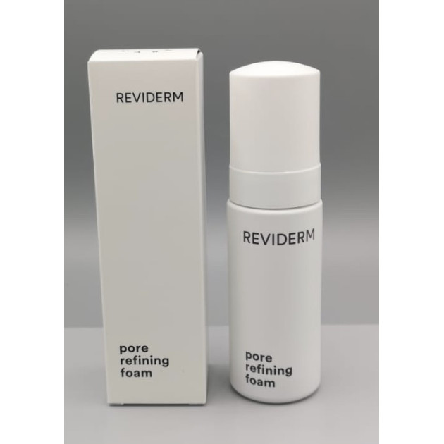 Reviderm Pore refining foam 50ml Ніжна очищуюча пінка для нормальної та жирної шкіри з ефектом біоміметичного м'якого пілінгу