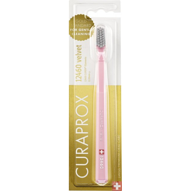 CURAPROX CS 12460 Зубна щітка Velvet d-0.08mm  (темно рожева)