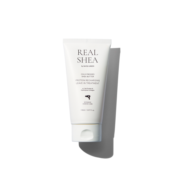 Rated Green Real Shea Gold Pressed Shea Butter Leave-in Treatment 150ml Термозахисний відновлюючий крем для волосся з маслом ши
