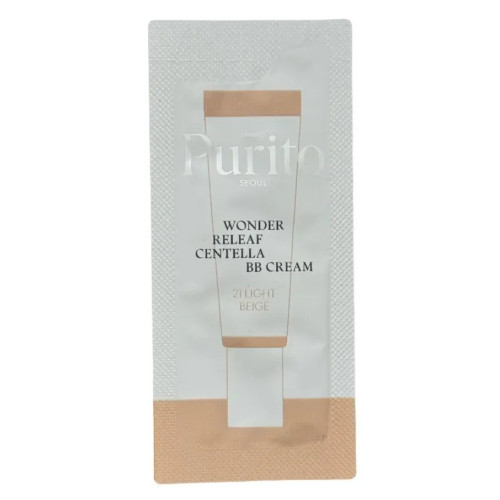 SAMPLE Purito Cica Clearing BB Cream (№21 Light  beige) 1 ml
