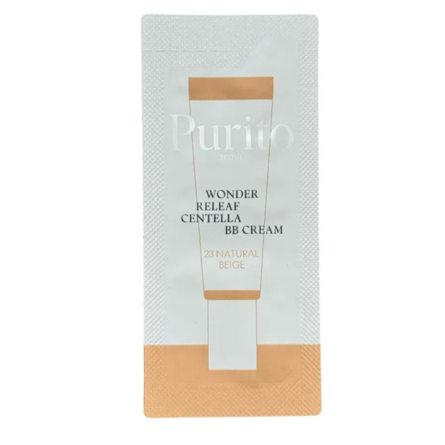 SAMPLE Purito Cica Clearing BB Cream (№23 Naturel beige) 1 ml