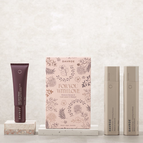 Davroe For You with love Moisture Senses&Luxe Leave-In Masque Набор Полноразмерных средств для Увлажнения