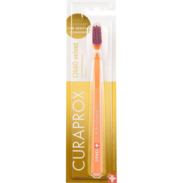CURAPROX CS 12460 Зубна щітка Velvet d-0.08mm  (помаранчева)