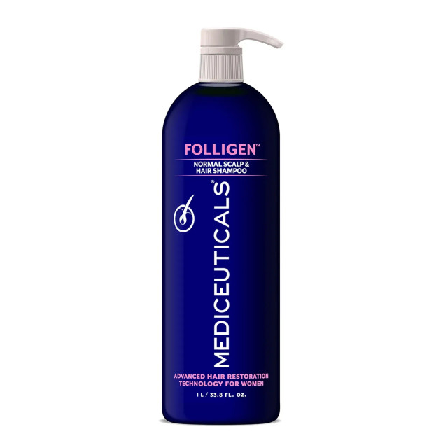 Mediceuticals Folligen Shampoo 1 L Шампунь для жінок проти випадіння волосся