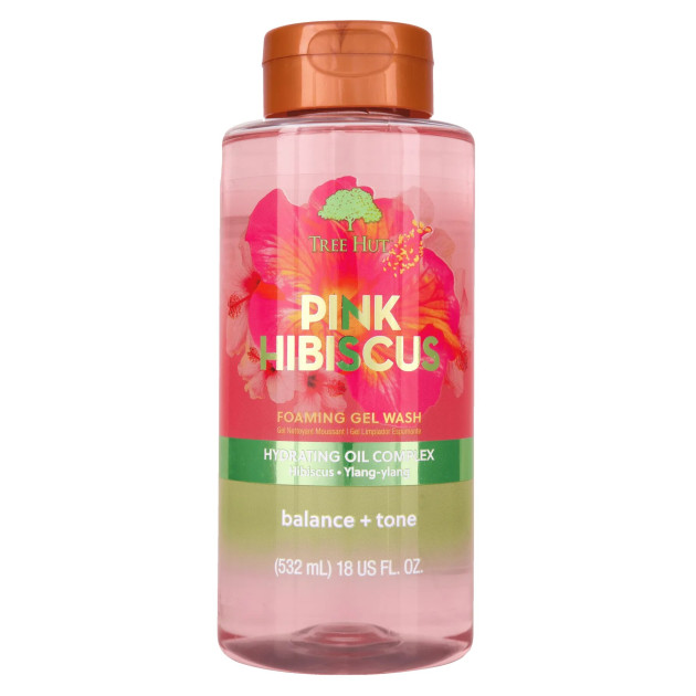 Tree Hut Pink Hibiscus Foaming Gel Wash 532ml Гель для душа