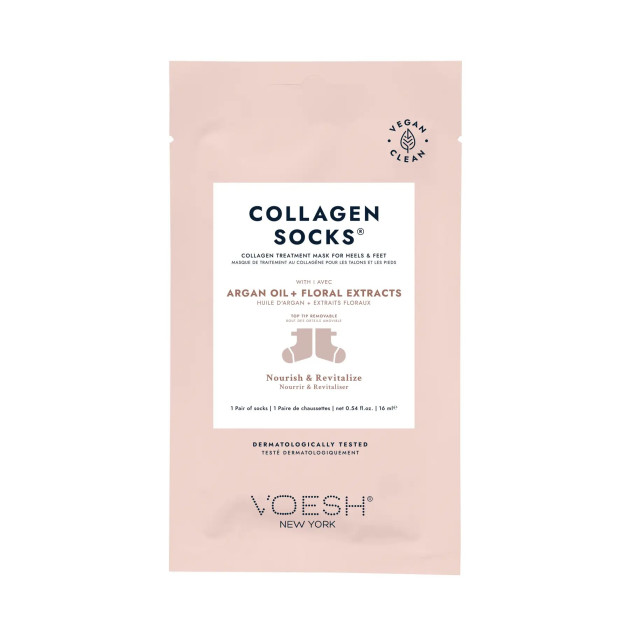 Voesh Collagen Socks Argan Oil+Floral Extrac Коллагеновые носки с аргановым маслом+цветочными экстрактами