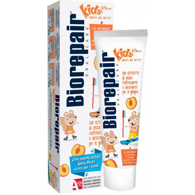 BIOREPAIR Kids 0-6 Рeach 50 ml Детская зубная паста 