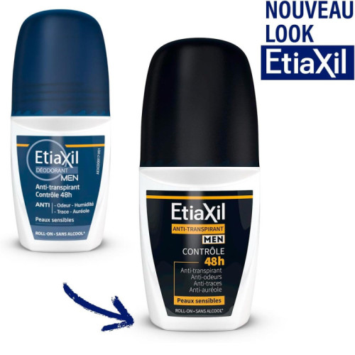 Etiaxil Men Antiperspirant Deodorant Protection 48H 50ml Антиперспірант чоловічий, захист 48 годин, Roll-on