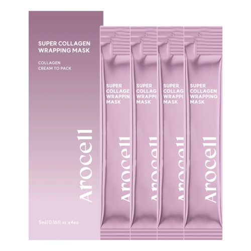 Arocell Super Collagen Wrapping Mask 4шт по 5ml Маска-плівка з колагеном для зволоження та ліфтингу