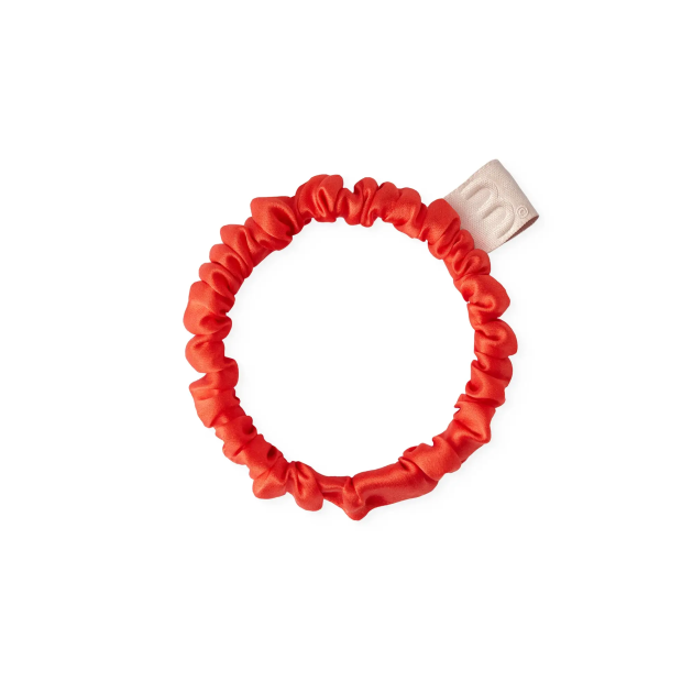 MON MOU Silk Slim Scrunchie Тонка шовкова резинка (темно-помаранчева)