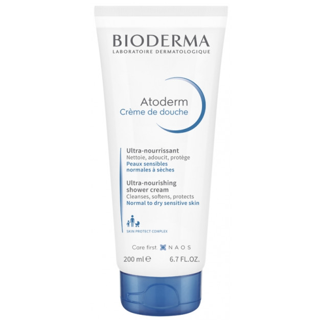 Bioderma Atoderm Creme de Douche 200 ml Питательный крем для душа для нормальной и сухой чувствительной кожи