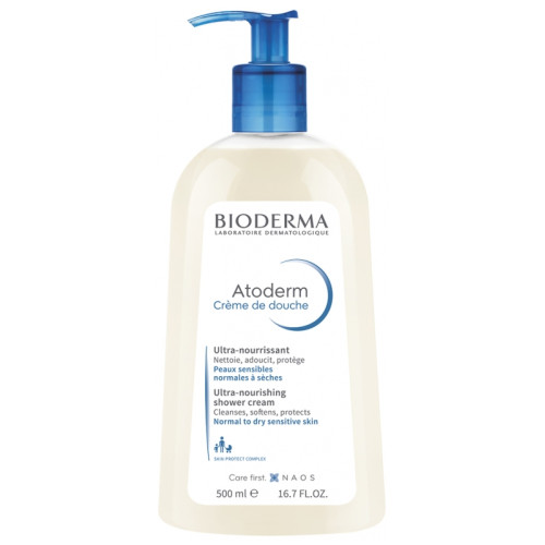 Bioderma Atoderm Creme de Douche 500 ml Поживний крем для душу для нормальної та сухої чутливої шкіри