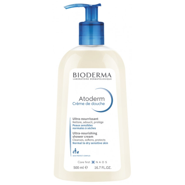 Bioderma Atoderm Creme de Douche 500 ml Питательный крем для душа для нормальной и сухой чувствительной кожи