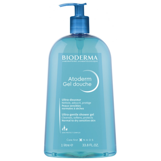 Bioderma Atoderm Gel Douche 1 L Гель для душа для сухой и чувствительной кожи