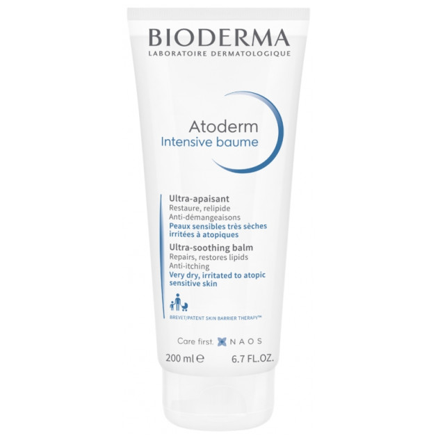 Bioderma Atoderm Intensive Baume 200 ml Интенсивный бальзам для очень сухой и чувствительной, атопической кожи