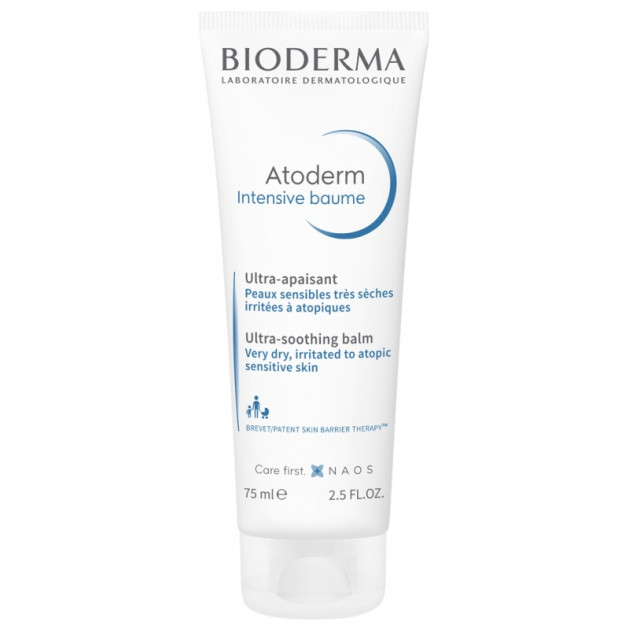 Bioderma Atoderm Intensive Baume 75 ml Интенсивный бальзам для очень сухой и чувствительной, атопической кожи