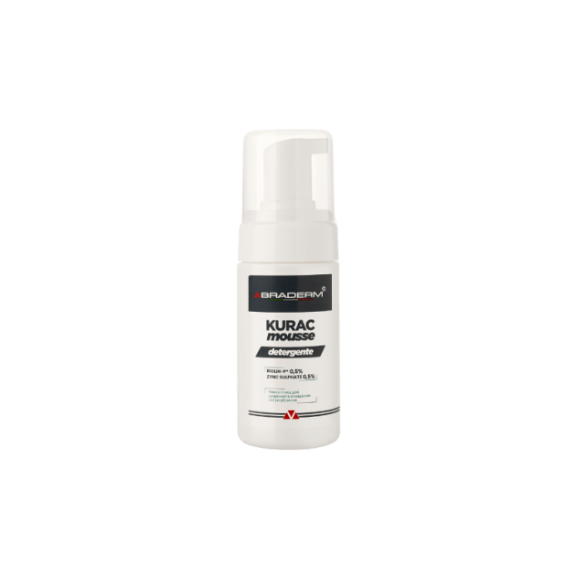 Braderm Kurac Cleansing Mousse 100ml Пінка для вмивання