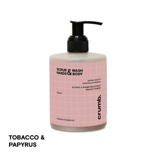 Crumb Tobacco & papyrus 300ml Гель для душа с скрабинками для рук и тела