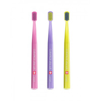 CURAPROX smart ultra soft 5-12 Years Набір з 3-х зубних щіток середньої жорткості для дітей (рожева, фіолетова, жовта)