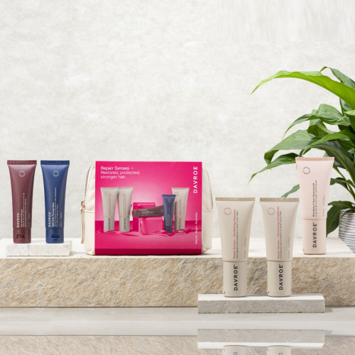 Davroe Travel Pack Repair Senses Набор с косметичкой для восстановления поврежденных волос