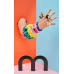 MON MOU Silk Slim Scrunchie Тонка шовкова резинка (яскраво-рожева)