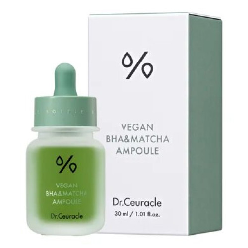 Dr.Ceuracle Vegan BHA&Matcha Ampoule 30ml Ампульна сироватка з BHA кислотою та екстрактом