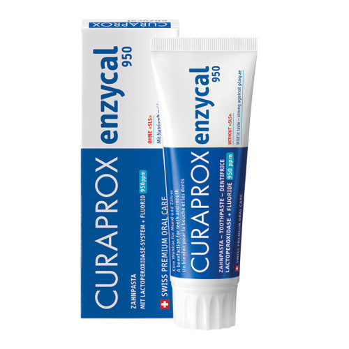 CURAPROX Enzycal 950 ppm 75ml Зубна паста ферментна Enzycal з фтором