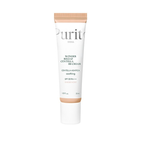 Purito Cica Clearing BB Cream (№15 Rose Ivory) 30 ml ВВ крем с экстрактом центеллы