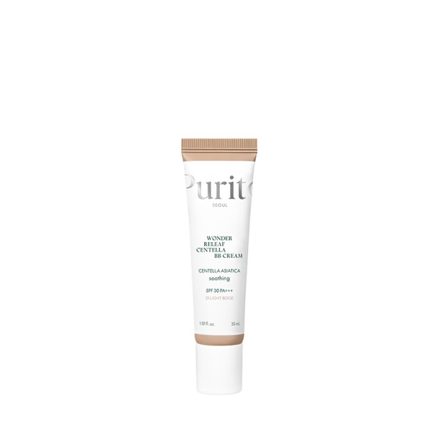 Purito Cica Clearing BB Cream (№21 Light Beige) 30 ml ВВ крем з екстрактом центелли