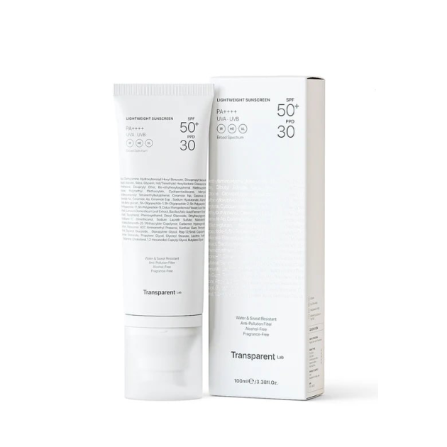 Transparent Lab Lightweight Sunscreen SPF50+ 100ml Легкий сонцезахисний крем