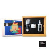 Rica Gift pack OPUNTIA MEN-BARBER Подарунковий чоловічий набір для гоління (емульсія, крем, бальзам)