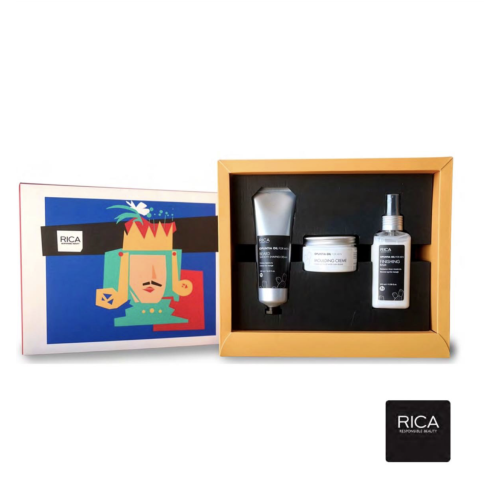 Rica Gift pack OPUNTIA MEN-BARBER Подарочный мужской набор для бритья (эмульсия, крем, бальзам)