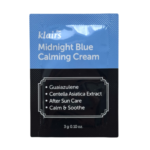 SAMPLE Dear Klairs Midnight Blue Calming Cream ЗРАЗОК  Заспокійливий нічний крем для обличчя