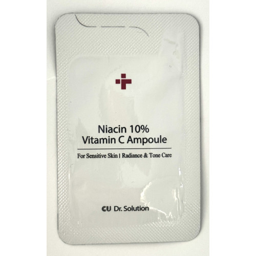 SAMPLE Cuskin Dr.Solution Niacin 10% Vitamin C Ampoule Зразок ампули з ніацинамідом та вітаміном С