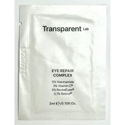 SAMPLE Transparent Lab Eye Repair Complex Зразок нічної сироватки для контуру очей