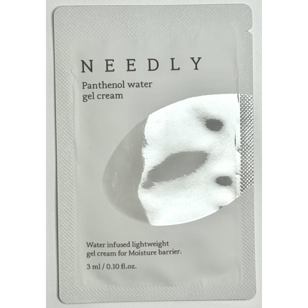 SAMPLE Needly Panthenol Water Gel Cream Зразок заспокійливого крем-гелю