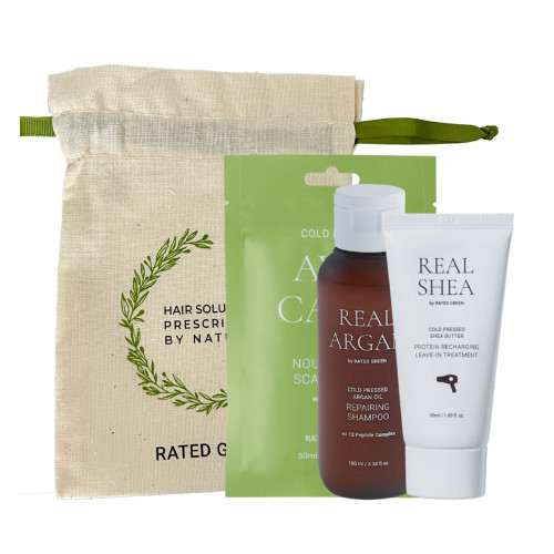 Rated Green  Набір мініатюр з шампунем Real Argan