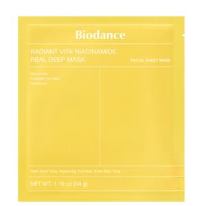 Biodance Real Deep Mask з Radiant Vita Niacinamide 34 g Гидрогелевая маска