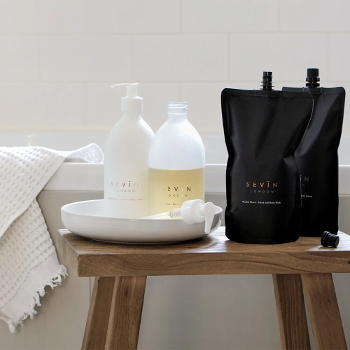 SEVIN Marble Black Hand and Body Wash 500 ml Гель для рук та тіла Refill Pouch