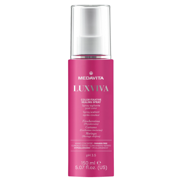 Medavita Luxviva Color Fixative Sealing Spray 150ml Постколор спрей для герметизації кутикули та захисту від вологи для фарбованого волосся