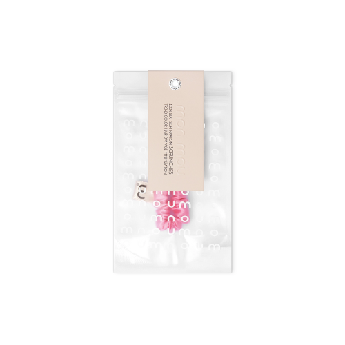 MON MOU Silk Slim Scrunchie Тонка шовкова резинка (яскраво-рожева)