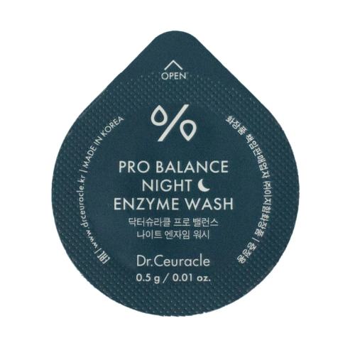Dr.Ceuracle Pro Balance Night Enzyme Wash (0,5g x 1шт) Вечірня ензимна пудра з пробіотиками
