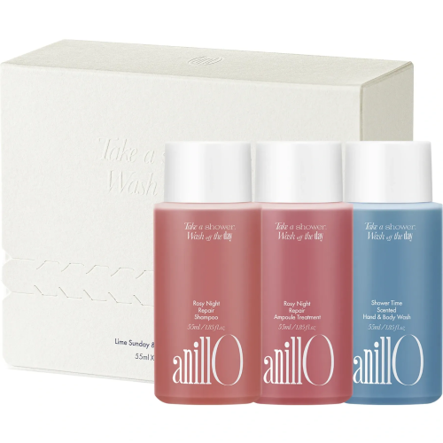 ANILLO Rosy Night & Shower Time Travel Kit Набір для тіла