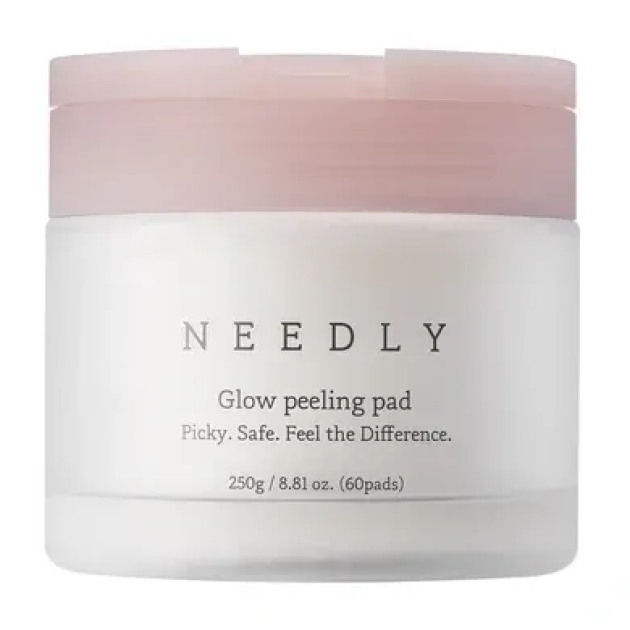 Needly Glow peeling pad 60шт Пілінг-педи для оновлення та сяйва проблемної шкіри